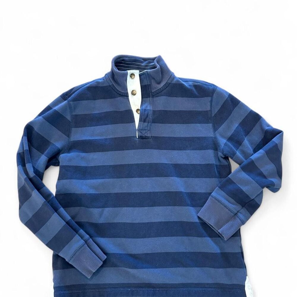 Mini Boden Striped Quarter Zip - 13-14 years old